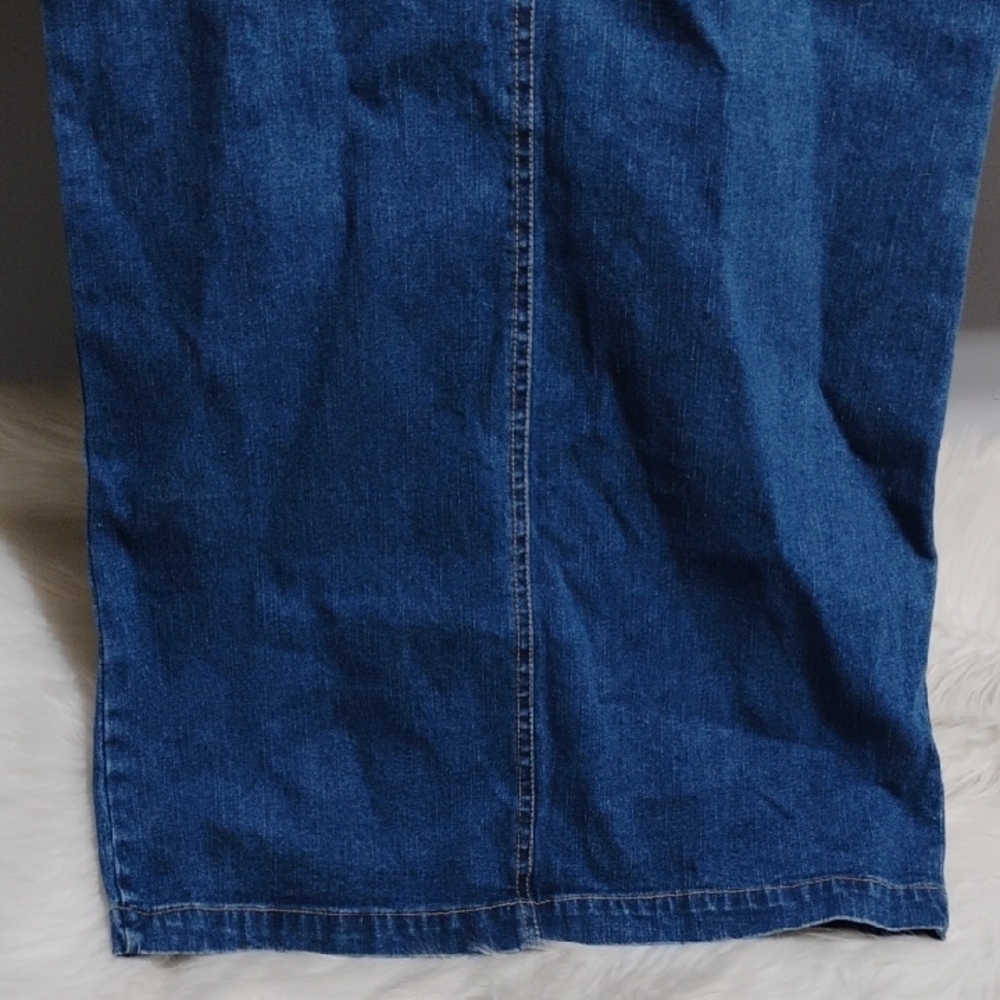 SALE! Quizz New York Vintage Classic Blue Denim A-Line Skirt Sz.5/6 (XX-55) - Picture 7 of 13